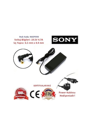 Sony Uyumlu Vaio Vpceb15Fx/Bı Adaptör 19.5V 4.7A N11.310 Sony Uyumlu Vaio Vpceb15Fx/Bı Adaptör 19.5V 4.7A N11.310