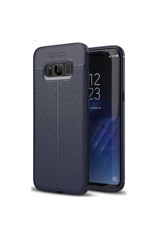 Samsung Galaxy Uyumlu S8 Deri Görünümlü Lux Niss Silikon Kilif 457122648