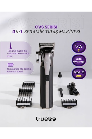 Truebo Cvs Serisi Seramik Saç Sakal Tıraş Makinesi