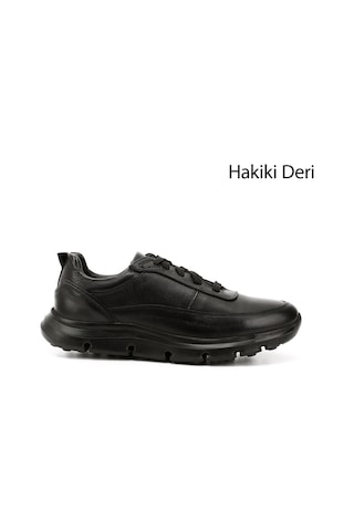 Gönderi(R) Erkek Siyah Bağcıklı Hakiki Deri Sneaker Ddma83531540 Siyah