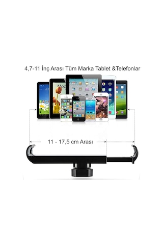 360 Ayarlanabilir Teleskopik Metal Telefon & Tablet Tutucu Flexihold Pro