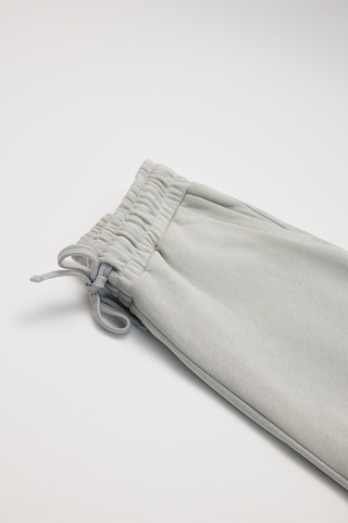 Tudors Unisex Relax Fit Rahat Kesim Şardonlu 3 Cepli Lastikli Jogger Paça Taş Renk Eşofman Altı-32644 Taş