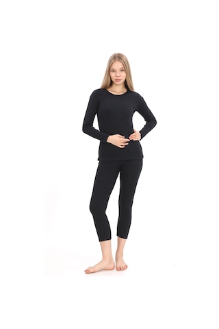 Sauna Suit Unisex Kışlık Termal Içlik, Sıcak Tutan Pamuklu Yakmayan, Termal Takım, Termal Antrasit Fanila Iclik Antrasit
