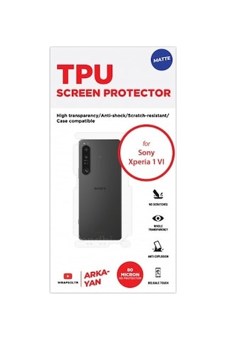 Sony Xperia 1 Vı Mat Arka Ve Yan Koruyucu Tpu Film