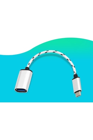 Type-C To Dişi Usb 3.0 Otg Çevirici Dönüştürücü Hasır Kablo