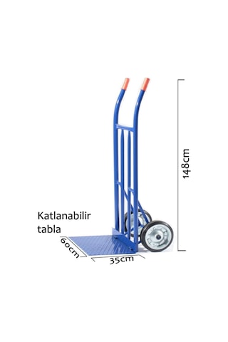 Büyük Boy Katlanabilir Yük Ve Koli Taşıma El Arabası (157438469)
