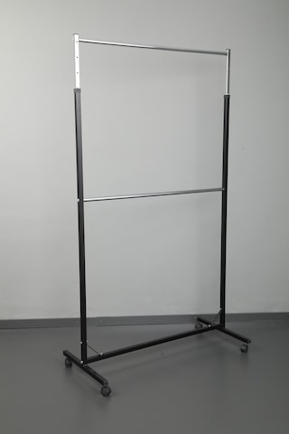 Uzmangrupraf Uzman Grup Raf Çift Katlıayarlanabilir Tekerlekli Elbise Askılığı