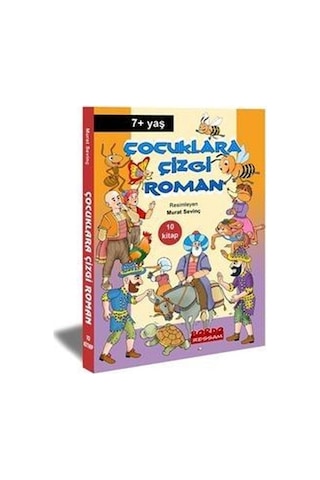 Çocuklara Çizgi Roman Seti - 10 Kitap Takım - Murat Sevinç - Bordo Ressam