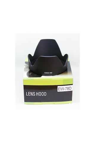 Canon EF 18-200 28-200 MM f-3.5-5.6IS USM Lens için EW-78D Parasoley
