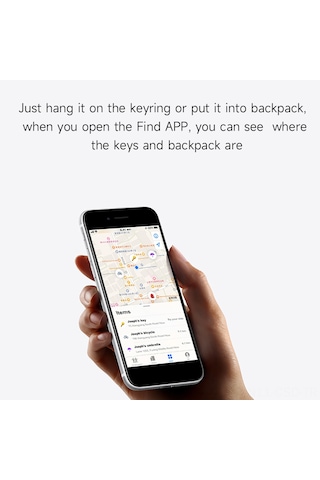 Samdoo Altın Findtag Konum Takip Cihazı - Nesne Kayıp Engelleme Alarmı, İos Uyumlu, Uzun Pil Ömrü, Kompakt Abs Kasa