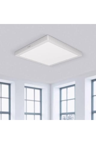 24 Watt Çok Kaliteli Sıva Üstü 6500 Kelvin Beyaz Işık Led Tavan Armatürü, Metal Kasa 28 X 28 Cm Beyaz