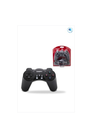 Gamepad Joystick Usb Kablolu Siyah Kumanda Pc Uyumlu Ergonomik Ta