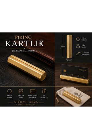 Som Pirinç Kartlık Kartvizitlik Masa Üstü Ofis