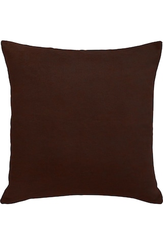 Kadife Serisi Koyu Kahverengi Kırlent, Yastık Kılıfı En: 50 Boy: 30 Koyu Kahverengi
