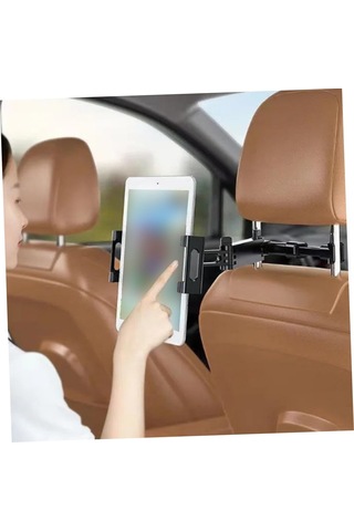 Araba Arka Koltuk Başlığı Tablet Tutucu Evrensel Telefon Montajı Döndürme Ve Geri Çekilebilir İşçilik