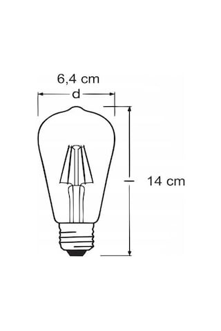 Şahnet 4w Dim Rustik Led Ampul Sarı Işık Armut Edison Ampul