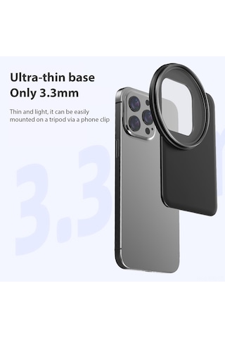 Reedark 67mm Filtre Uyumlu Magsafe Manyetik Telefon Filtre Tutucu - İphone 12/13/14/15 Serisi İçin Profesyonel Fotoğraf Çekimi