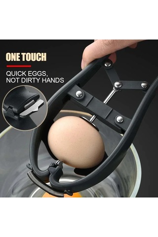 Paslanmaz Çelik Yumurta Açacağı Yumurta Makas Manuel Yumurta Araçları Yumurta Kabuğu Kraker Yumurta Kesici Yumurta Ayırıcı Mutfak Pişirme Aksesuarları Siyah Siyah