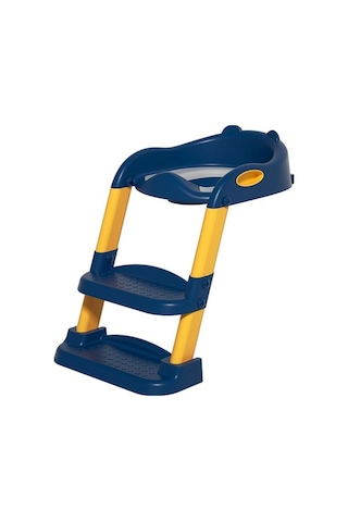 Wondernest Merdivenli Mavi Lichen Klozet Kapağı - Pvc Katlanır Çocuk Yf Mavi