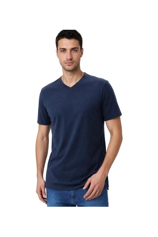 Arma Ar-ma Erkek V Yaka Tişört Baskisiz Basic Örme Kumaş Regular Fit %47 Modal %47 Pamuk %6 Likra 30/1 Penye Modal Full Likra Süprem Y31344473102 Lacivert-l1