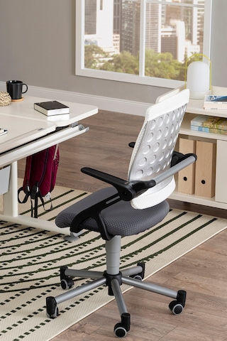 Creo Mobili Yükseklik Ayarlı Vega Plus Çalışma Sandalyesi, Ofis Ve Bilgisayar Koltuğu Beyaz/gri Gri