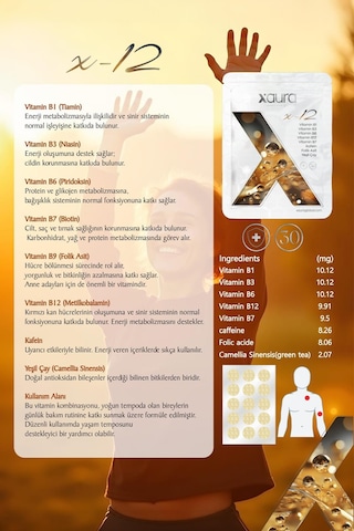 Xaura Global X-12 30'lu Transdermal Bant