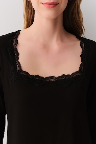 Suwen Marigold Pijama Takımı Sh26232660911 Siyah Desenli