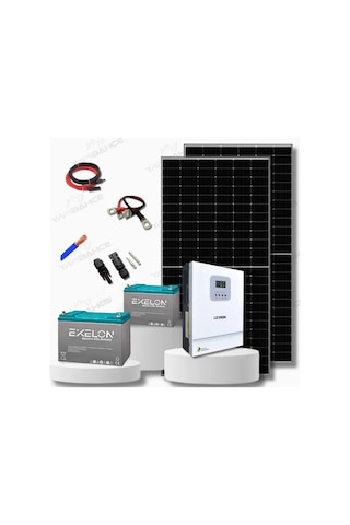 Yapısolar 3 Kw Mppt Monokristal Solar Güneş Enerjisi Bağ Evi Paketi