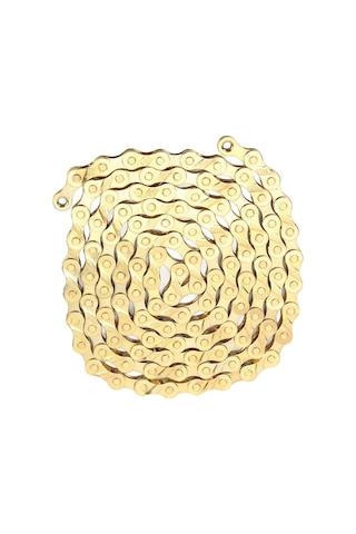 Fosenze Vg Sports 8 Vites Bisiklet Zinciri, Yüksek Karbon Çelik, 980kg Gerilme Dayanımı, Sorunsuz Vites, Dağ Ve Yol Bisikletleri İçin Altın Diğer