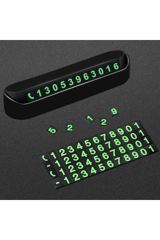 Pratik Fosforlu Telefon Numarası Yamzak İçin Araç İçi Oto Numarat