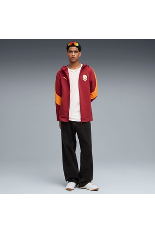 Puma Galatasaray Evostrıpe Erkek Kapüşonlu Ceket 782902 01 Kırmızı
