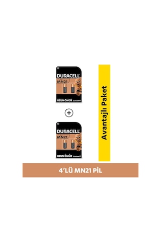 Özel Alkalin Mn21 Pil 12v A23 / 23a / V23ga / Lrv08 / 8lr932 , 2'li Paket X 2