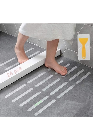 12 Adet Bebek Çocuklar Ve Yetişkinler Kaymaz Şeritler, Islak Ve Kaygan Zemin Bebek Güvenlik Çok Renkli