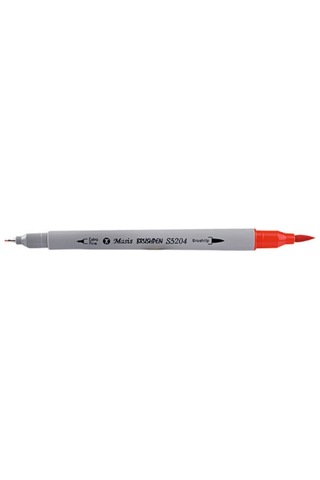 Brushpen Çift Uçlu Fırça Uç Ve Fineliner Uçlu 12 Renk Pvc Paket