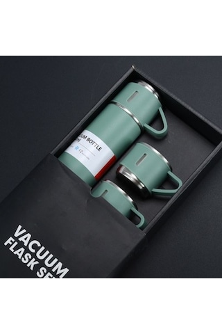 Periboia Paslanmaz Çelik Bardaklı Termos Seti 500 Ml Renkli