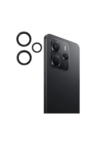 Xiaomi Redmi Note 14 4g Pvd Metal Kamera Lens - Siyah Diğer