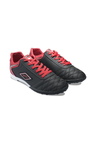 Slazenger Siyah - Kırmızı Futbol Erkek Halı Saha Ayakkabı Siyah - Kırmızı