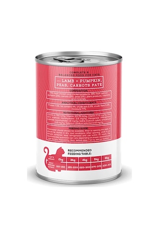 Chef's Choice Pumpkin Pate Lamb Kuzulu Balkabaklı Tahılsız Yetişkin Kedi Konservesi 24 x 400 G