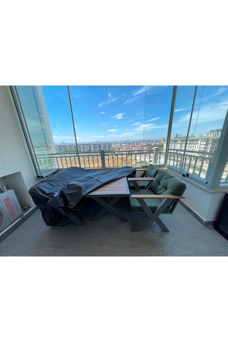 Siyah Bahçe Mobilya Koruma Örtüsü Branda 300x160x80 Cm-santimetre, Su Geçirmez, Güneşten Korur Diğer