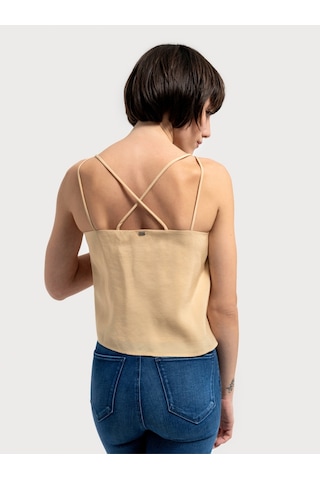 Regular Fit Kadın Bluz K.kol Bej