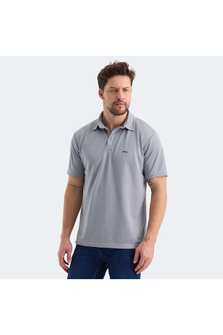 Slazenger SLOAN Erkek Polo Yaka Gri Tişört