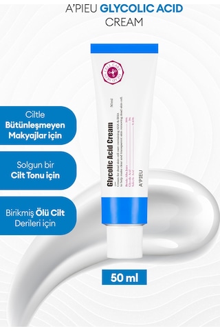 Missha Glikolik Asit İçeren Peeling Etkili Krem APIEU Glycolic Acid Cream 50 ML