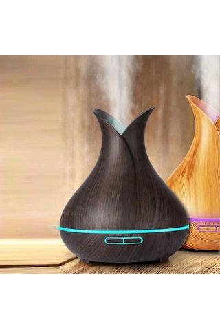 Ultrasonik 500 Ml Hava Nemlendirici Buhar Makinesi Led Işıklı Kumandalı Aroma Difüzörü