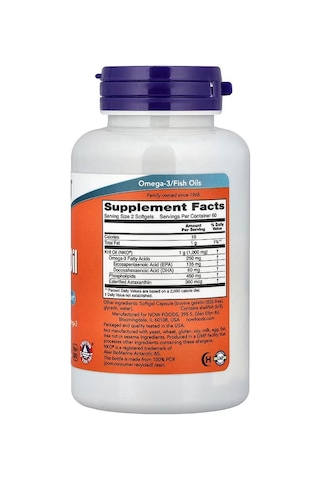 Now Foods Krill Oil Omegas & Fish Oils Epa Dha 500 Mg 120 Softgels