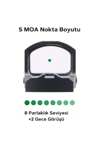Vector Optics Frenzy-s 1x17x24 5moa Green Dot Nişangah Siyah