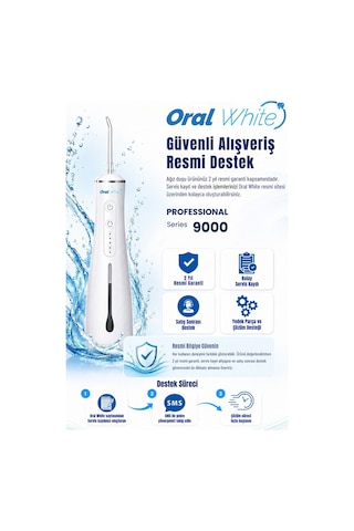 Oral White Professional Series 9000 Şarjlı Ağız Duşu