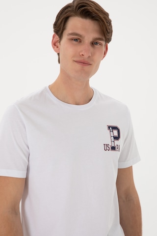 U.S. Polo Assn. Erkek Regular Fit Bisiklet Yaka Beyaz Tişört 50306897-VR013