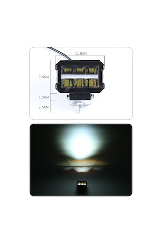Space Ofrooad Sis Lambası 11,5 X 8 X 9cm 12-80v 28w Beyaz-amber Gündüz Ledli Adet / Lass352