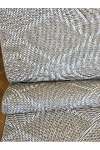 Lara Bej Krem Sisal İskandinav Extra Yumuşak Özel Kesim Kolay Temizlenen Salon Koridor Mutfak Halısı 05-bej/krem