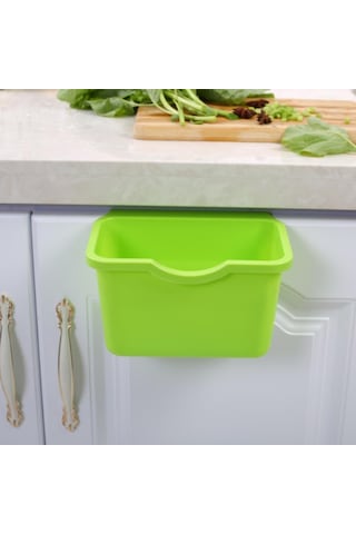 Mutfak Dolabı Kapısı Plastik Sepet Asılı Çöp Kovası Atık Kutusu Çöp Kasesi Kutusu Adm Pembe